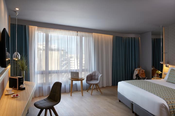 Guest room at the Wyndham Grand Athens in Athens, Other than US/Canada